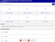 Tablet Screenshot of buddhist-pilgrimage.com
